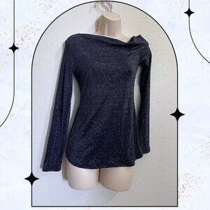 BCBGMaxazria Shimmering Long Sleeve Top - Small (NWTS)